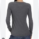 Eddie Bauer Waffle Knit Gray Long Sleeve Thermal Top Tee Size Medium Photo 13