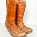Dingo VTG  Brown Leather Cowboy Western Boots Size 11 Women’s Cowgirl Tan Photo 1