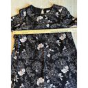 Isabel Maternity Ingrid  Black & White Floral 3/4 Bell Sleeve Dress Size Large Photo 3