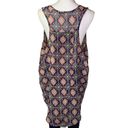 Mileage Women's𝅺  blue patterned open back tank top Photo 3