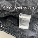 American Eagle  Shorts Womens 0 Black Booty Jean Cut Off Shortie Ripped Super Low Photo 4