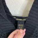 O'Neill O’Neill Black Crochet Hoodie Pullover Size Large Photo 1