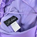 La Femme  Sleeveless Satin Gown in Lavender Size US 2 Photo 4