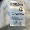 Kensie  White Denim Tomboy Straight Jeans Size 25 EUC #6711 Photo 5