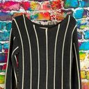 Banana Republic  Merino Sweater Wool Blend Boatneck Vertical Striped Sweater S Photo 7