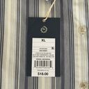 Polo Universal Thread Striped  button down shirt blue/white XL Photo 2