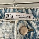 ZARA  High Rise Wide Leg Lightwash Size 6 Jeans 100% Cotton Photo 1