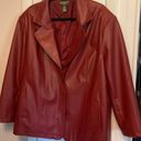 Mountain Lake Red Leather Jacket Photo 0