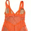 None Seduction’s Lace Bodycon Orange Dress Size Medium Photo 6