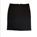 Anne Klein  Pencil Skirt Womens Size 8 Soft Black MIDI Rear Zip Ribbed Above Knee Photo 6