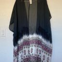 Lane Bryant NWT  One Size Chiffon Moroccan Print Oversized Coverup Kimono Photo 1