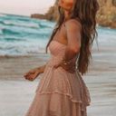 Gypsy 💕SPELL & THE 💕 Mira Bustier RaRa Dress ~ Rose Pink Large L NWT Photo 4