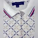 Tommy Hilfiger Preppy logo print Polo, short sleeve, white, summer, collared EUC Photo 3