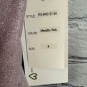 PromGirl  Rated PG Backless Sparkly Short Prom Dress Metallic Pink 4 NWT Photo 4