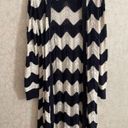 89th and Madison  women's large long sleeve white / blue longer cardigan Photo 1