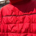 Celebrity Pink  Red Puffer Jacket with Fur Hood L Juniors Photo 5