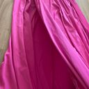 FashioNova Hot Pink Satin Maxi Dress Photo 5