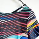 Maia Womens Multicolor Zip Up Mini Short Sleeve Dress Size 4 Photo 1