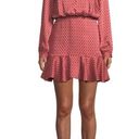 Alexis  Coretti Blouson Top Flounce Hem Printed Mini Dress Women’s Size M Photo 3