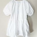 Hill House  The Francesca Tunic Top White Cotton Light Weight Hi Lo Hem Photo 7