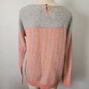 Love Riche  fuzzy striped angora blend striped sweater size large Photo 4