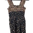 American Eagle  AE Floral Romper Size MEDIUM Black Ditsy Floral Photo 2