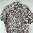 Hugo Boss  Retro Banimala Animal Print Button-Up Boxy Top Oversized 2 NWOT Photo 6