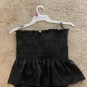 The Pants Store Black boutique strapless top Photo 0