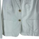 Talbots  Summer 2 Buttons Cotton Blazer Jacket White Size 10 Photo 4