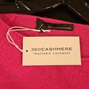 360 Cashmere 💕💕 Jessa Boatneck Cardigan ~ Dark Pink 100% Cashmere Large L NWT Photo 4