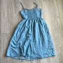 Davi & Dani  Blue Chambray Jeans Button Up Dress Size S Photo 8