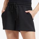 Good American NWT  Scuba Drawstring Shorts With Pockets Size S Black Color Photo 0