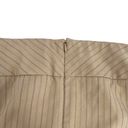 Lane Bryant Tan Pinstipe Mini Pencil Skirt Size 24 Photo 2