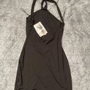 Naked Wardrobe Ribbed Halter Dress Crossback Photo 2