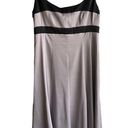 Jones Wear  DRESS Steel Gray Black Women's 6 Sleeveless Colorblock Sissy Cocktail Photo 0