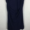 Michael Stars  Blue Ruched 3/4th Sleeve Midi Dress Medium Photo 10