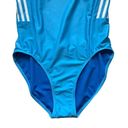 Adidas  Women’s Sh3.ro Standard Mid 3-Stripes One-Piece Swimsuit Size 14 Blue Photo 4