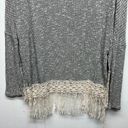 Alya  Bohemian Speckled Women's Pullover Knit Fringe Sweater Size Small Western Photo 7