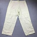 J.Jill  Pants Womens Size XL Light Green Linen Flowy Lagenlook Boho Preppy Beach Photo 10