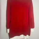 ma*rs Juniors Red Christmas . Santa Claus Tunic Sweater Dress Size Large Photo 2