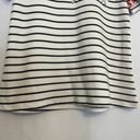 12PM by Mon Ami NWT  Short Sleeve Striped & Floral Blouse White/Blue Small Photo 4