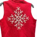 Coldwater Creek  Holiday Winter Theme Wool Vest Small Photo 2