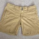 prAna  Khaki Tan Shorts Water Resistant Size 8 Photo 3