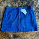 Lady Hagen  Blue Eyelet Turquoise Lined Athleisure Skort Size 16 NWT Photo 1