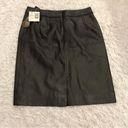 Jaclyn Smith  Vintage Leather Skirt Brown Size 8 Photo 1