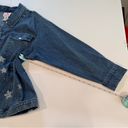 Quacker Factory  Denim Rhinestone Beaded Moon Stars Celestial Jean Jacket Size 3X Photo 8