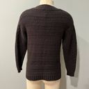 Michael Stars  Louisa Cable Knit Pointelle Pullover Sweater - Black SZ S Photo 3