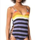 Mara Hoffman  rainbow crochet lace up swimsuit Photo 0