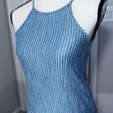 Renee C  Sleeveless Strappy blue Dress size S Small Tank Slip sundress Lined Photo 1