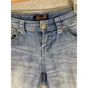 Seven7  Women's Size 4 Blue Denim Capri Jeans Low Rise Light Wash Photo 6